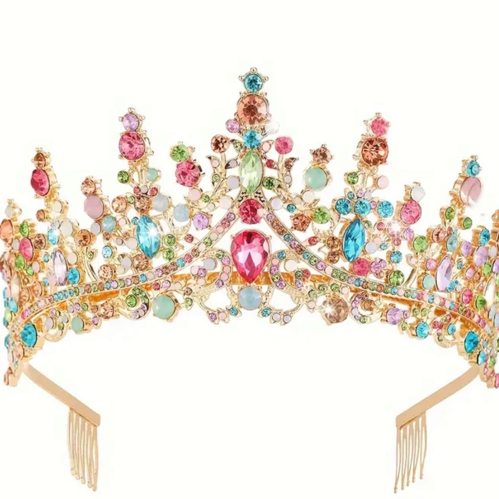 SALE-**
Multicolor Gemstone Crown
